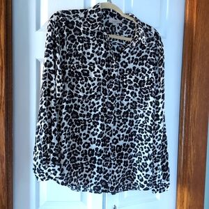 Loft leopard blouse